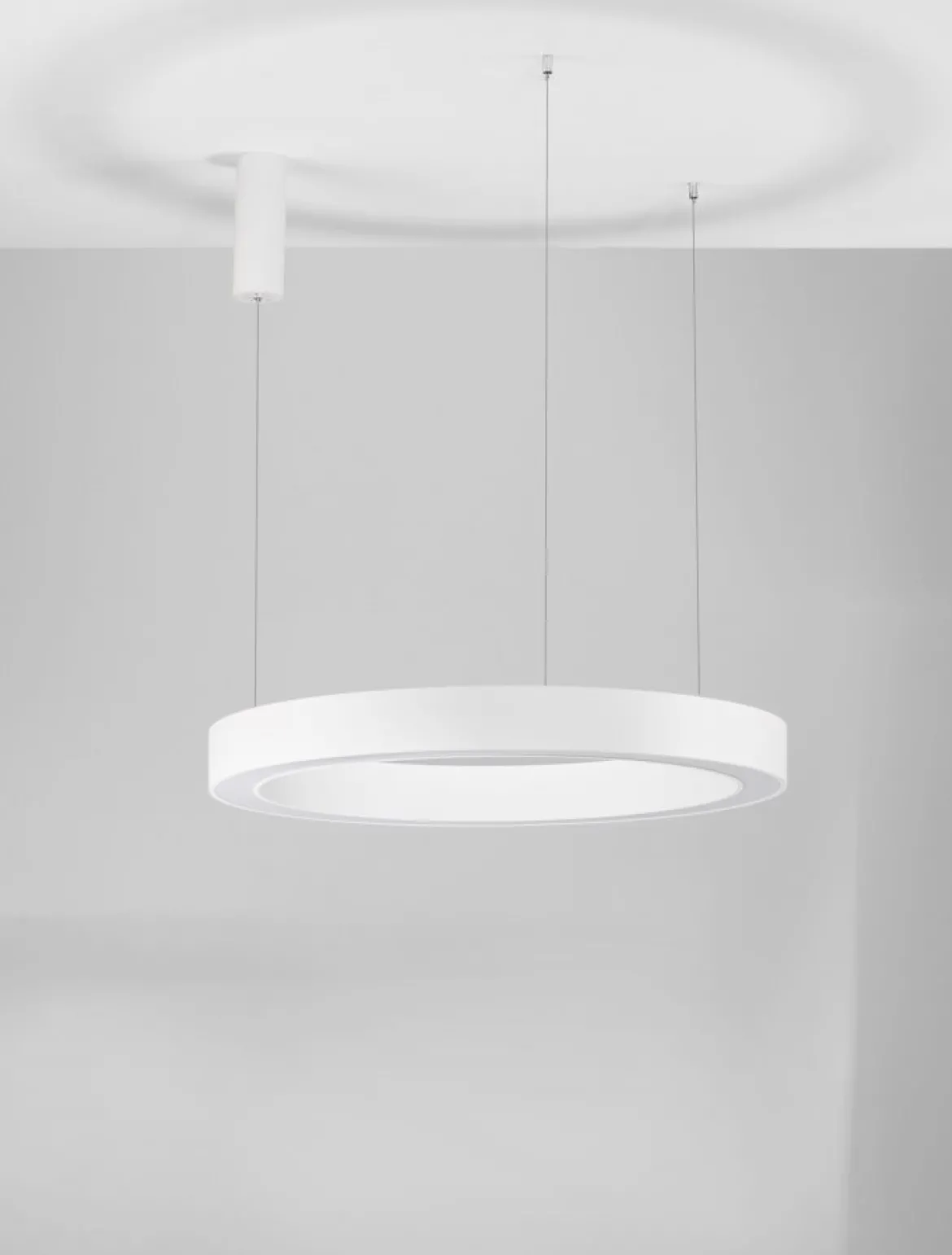 Nova Luce 9345641 MORBIDO LED Pendelleuchte 80cm 2700-4000K Weiss dimmbar