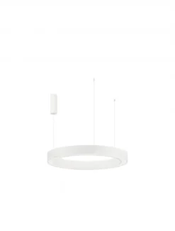 Nova Luce 9345641 MORBIDO LED Pendelleuchte 80cm 2700-4000K Weiss dimmbar