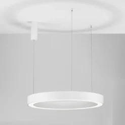 Nova Luce 9345641 MORBIDO LED Pendelleuchte 80cm 2700-4000K Weiss dimmbar