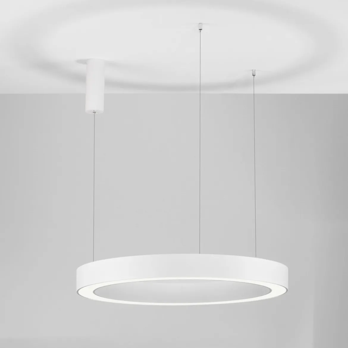 Nova Luce 9345641 MORBIDO LED Pendelleuchte 80cm 2700-4000K Weiss dimmbar