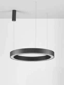 Nova Luce 9345642 MORBIDO LED Pendelleuchte 80cm 2700-4000K Schwarz dimmbar