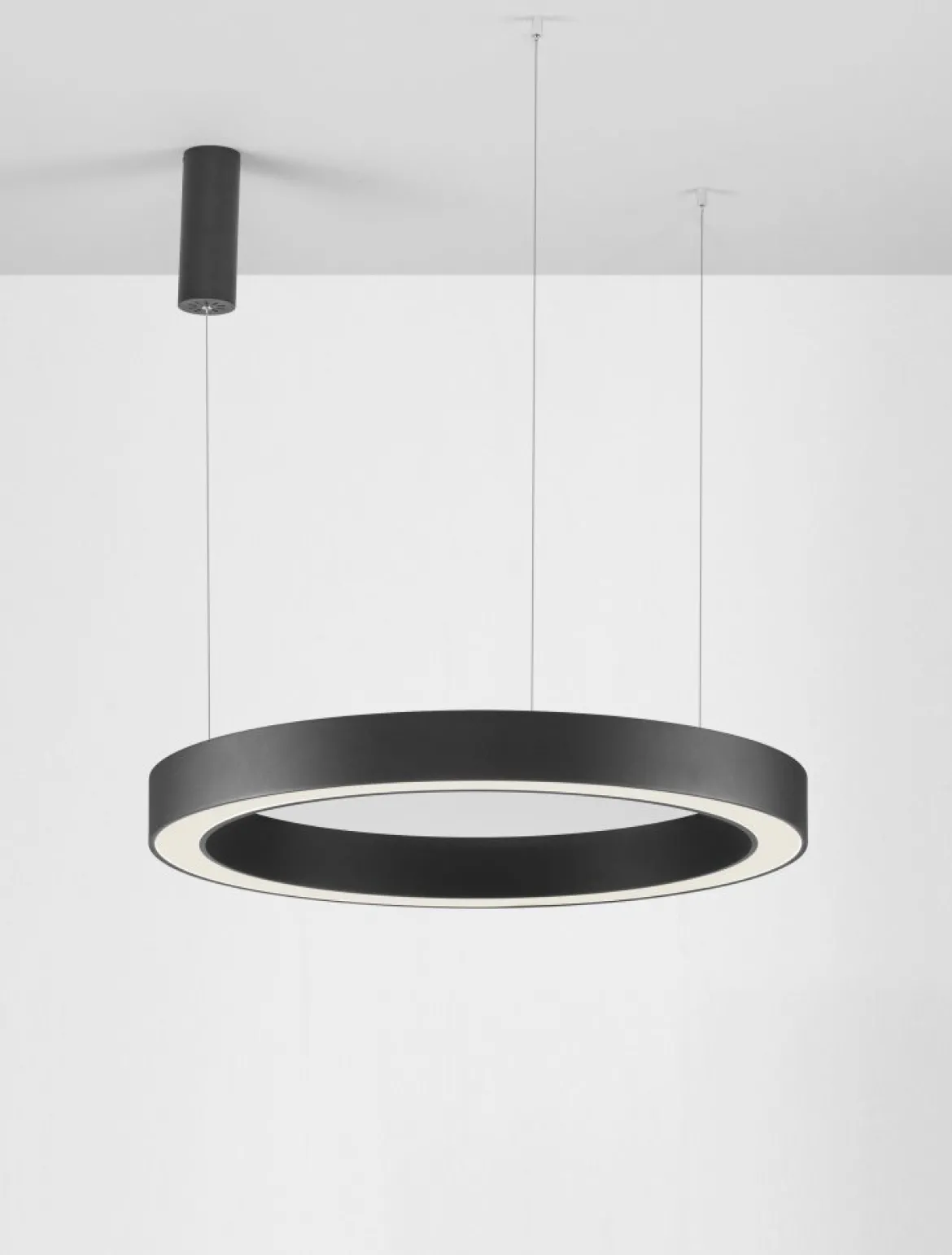 Nova Luce 9345642 MORBIDO LED Pendelleuchte 80cm 2700-4000K Schwarz dimmbar