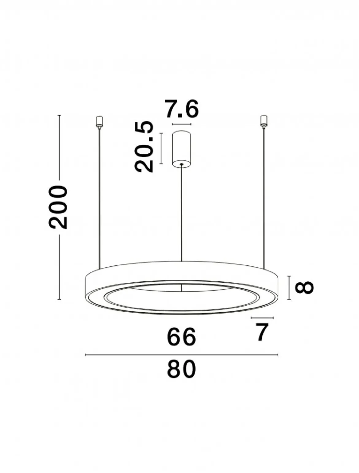 Nova Luce 9345642 MORBIDO LED Pendelleuchte 80cm 2700-4000K Schwarz dimmbar