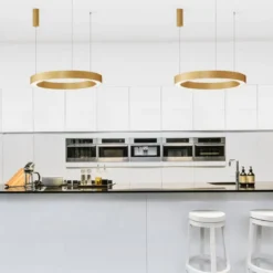 Nova Luce 9345643 MORBIDO LED Pendelleuchte 80cm 2700-4000K Messing Gold dimmbar