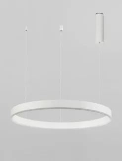 Nova Luce 9530209 MOTIF LED Pendelleuchte 60cm CCT 2700-6000K Weiss dimmbar