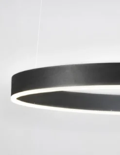 Nova Luce 9190848 MOTIF LED Pendelleuchte 80cm 3000K Schwarz dimmbar
