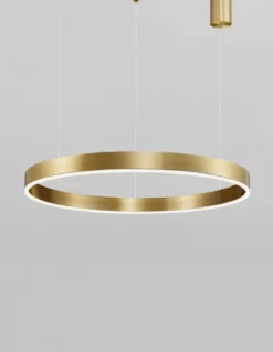 Nova Luce 9190640 MOTIF LED Pendelleuchte 60cm 3000K Messing Gold dimmbar