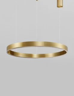 Nova Luce 9190648 MOTIF LED Pendelleuchte 80cm 3000K Messing Gold dimmbar