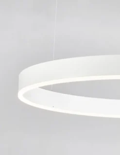 Nova Luce 9190748 MOTIF LED Pendelleuchte 80cm 3000K Weiss dimmbar
