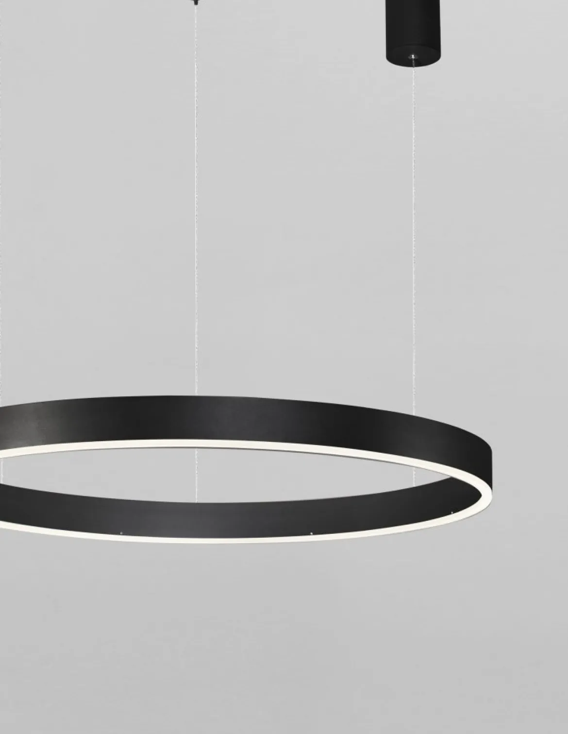Nova Luce 9190840 MOTIF LED Pendelleuchte 60cm 3000K Schwarz dimmbar