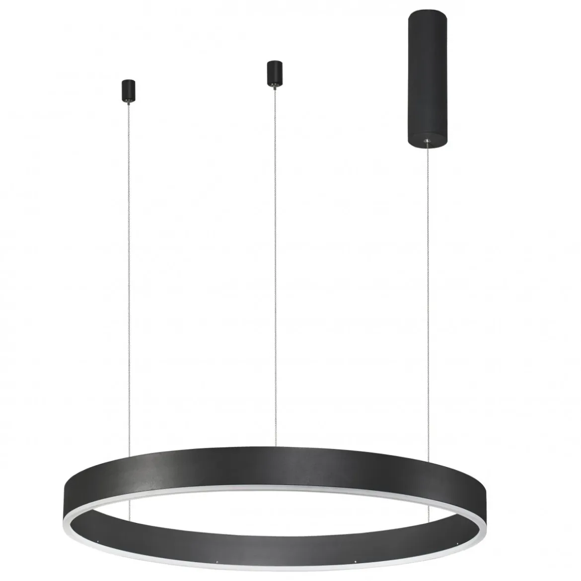 Nova Luce 9190840 MOTIF LED Pendelleuchte 60cm 3000K Schwarz dimmbar