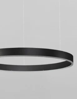 Nova Luce 9190840 MOTIF LED Pendelleuchte 60cm 3000K Schwarz dimmbar