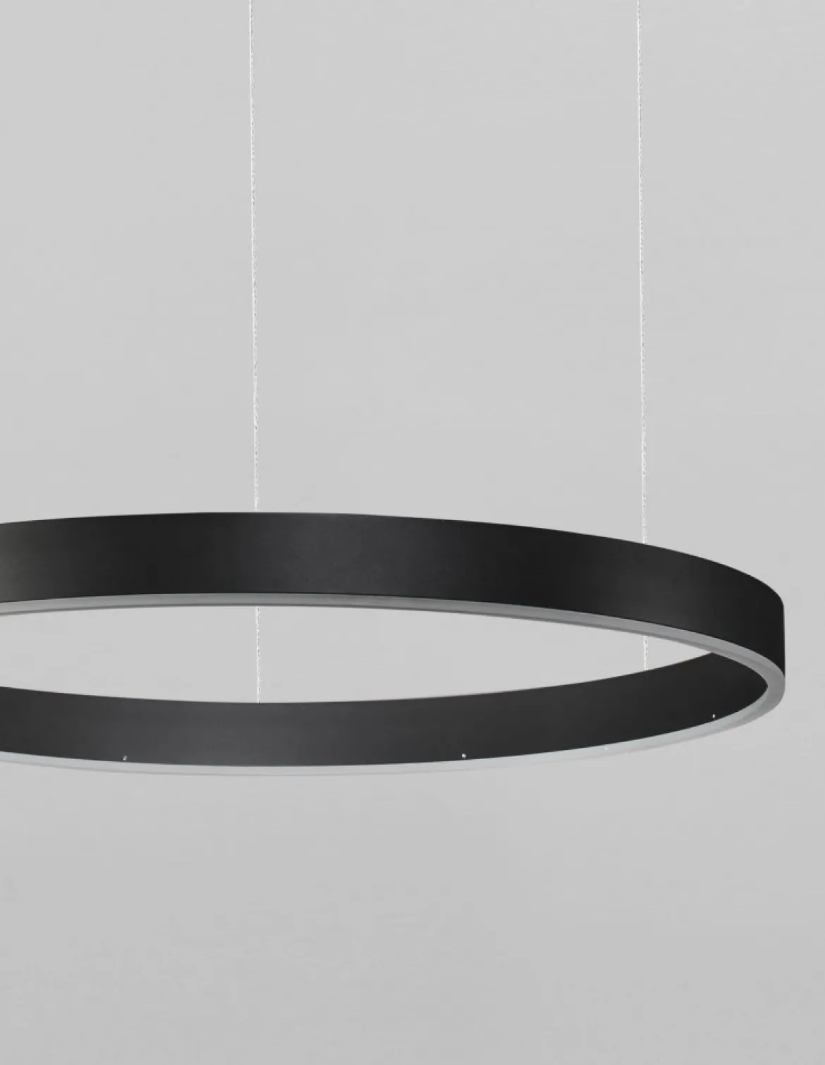 Nova Luce 9190840 MOTIF LED Pendelleuchte 60cm 3000K Schwarz dimmbar