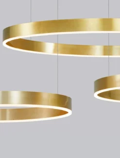 Nova Luce 9530206 MOTIF LED Pendelleuchte 60cm CCT 2700-6000K Messing Gold dimmbar