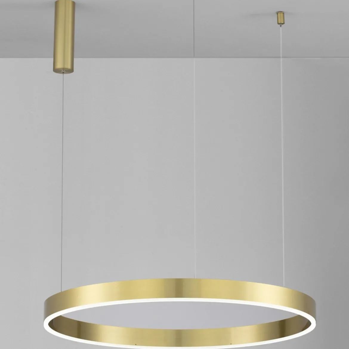 Nova Luce 9530207 MOTIF LED Pendelleuchte 80cm CCT 2700-6000K Messing Gold dimmbar