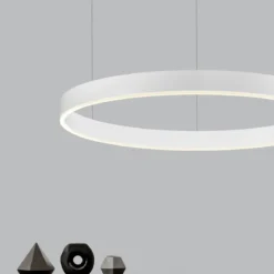 Nova Luce 9530210 MOTIF LED Pendelleuchte 80cm CCT 2700-6000K Weiss dimmbar