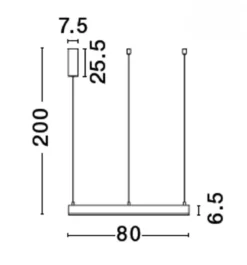 Nova Luce 9530210 MOTIF LED Pendelleuchte 80cm CCT 2700-6000K Weiss dimmbar