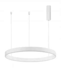 Nova Luce 9530210 MOTIF LED Pendelleuchte 80cm CCT 2700-6000K Weiss dimmbar