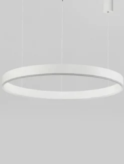 Nova Luce 9530210 MOTIF LED Pendelleuchte 80cm CCT 2700-6000K Weiss dimmbar