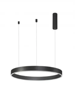 Nova Luce 9530212 MOTIF LED Pendelleuchte 60cm CCT 2700-6000K Schwarz dimmbar