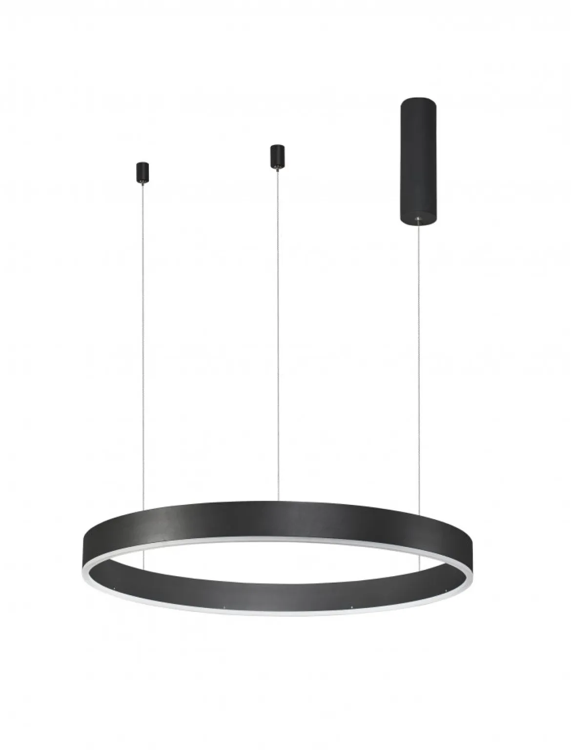 Nova Luce 9530212 MOTIF LED Pendelleuchte 60cm CCT 2700-6000K Schwarz dimmbar