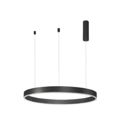 Nova Luce 9530213 MOTIF LED Pendelleuchte 80cm CCT 2700-6000K Schwarz dimmbar