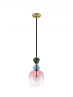 Nova Luce 9009234 MURANO Pendelleuchte 1-flammig Gold Multifarben E14