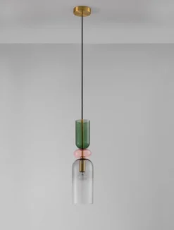 Nova Luce 9009236 MURANO Pendelleuchte 1-flammig Gold Multifarben E14