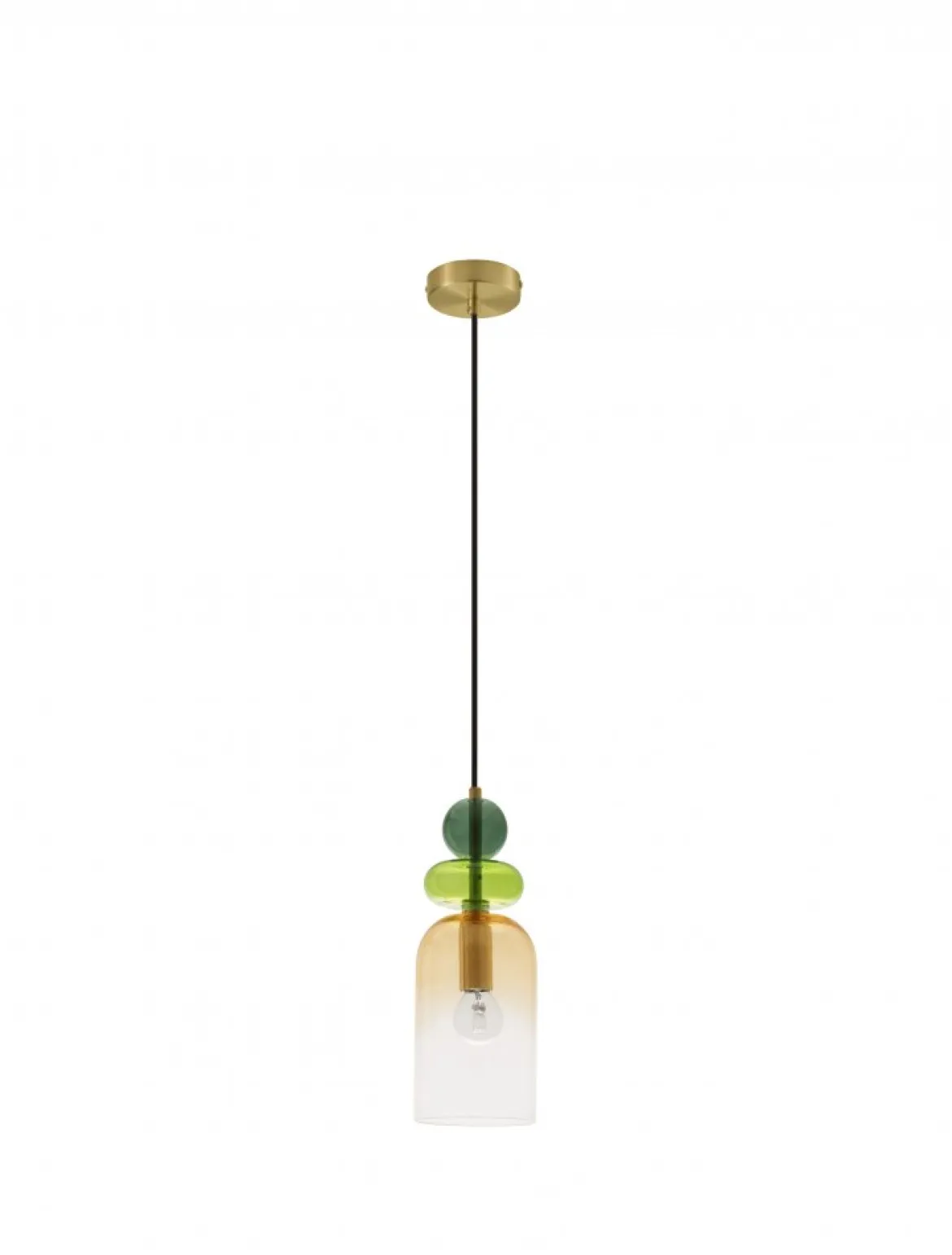 Nova Luce 9009235 MURANO Pendelleuchte 1-flammig Gold Multifarben E14