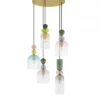Nova Luce 9009238 MURANO Pendelleuchte 5-flammig Gold Multifarben E14