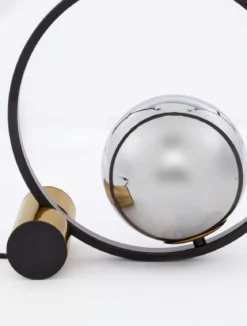 Nova Luce 9624095 NESO Tischleuchte Gold Schwarz Rauchiggrau E14