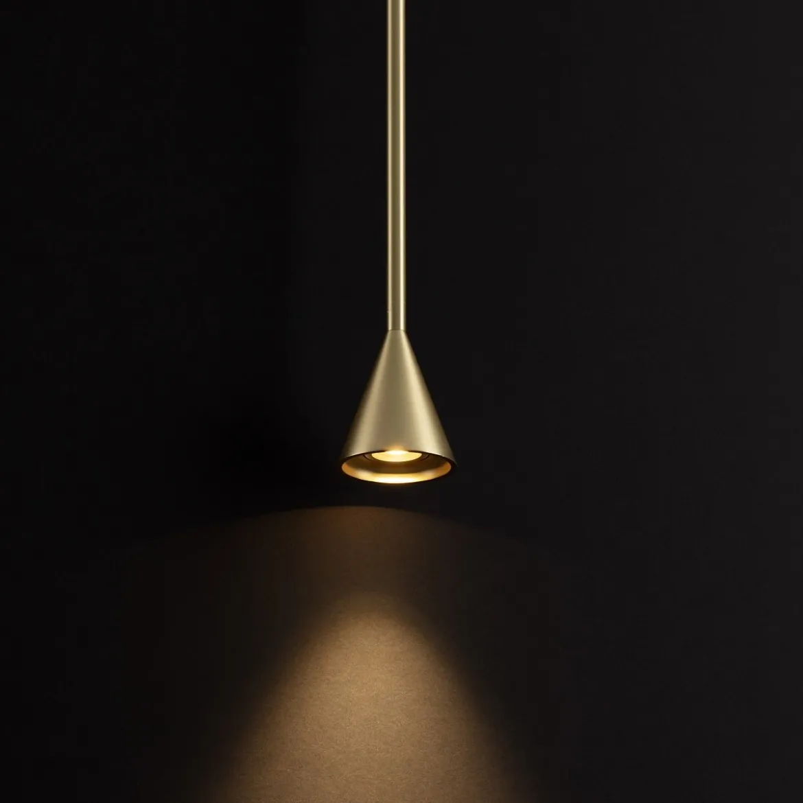 Nova Luce 9060217 NET LED Pendelleuchte 1-flammig 3000K Gold dimmbar