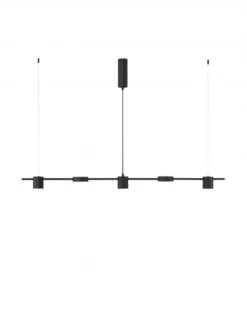Nova Luce 9080123 NORDIK LED Pendelleuchte 5-flammig 3000K Schwarz