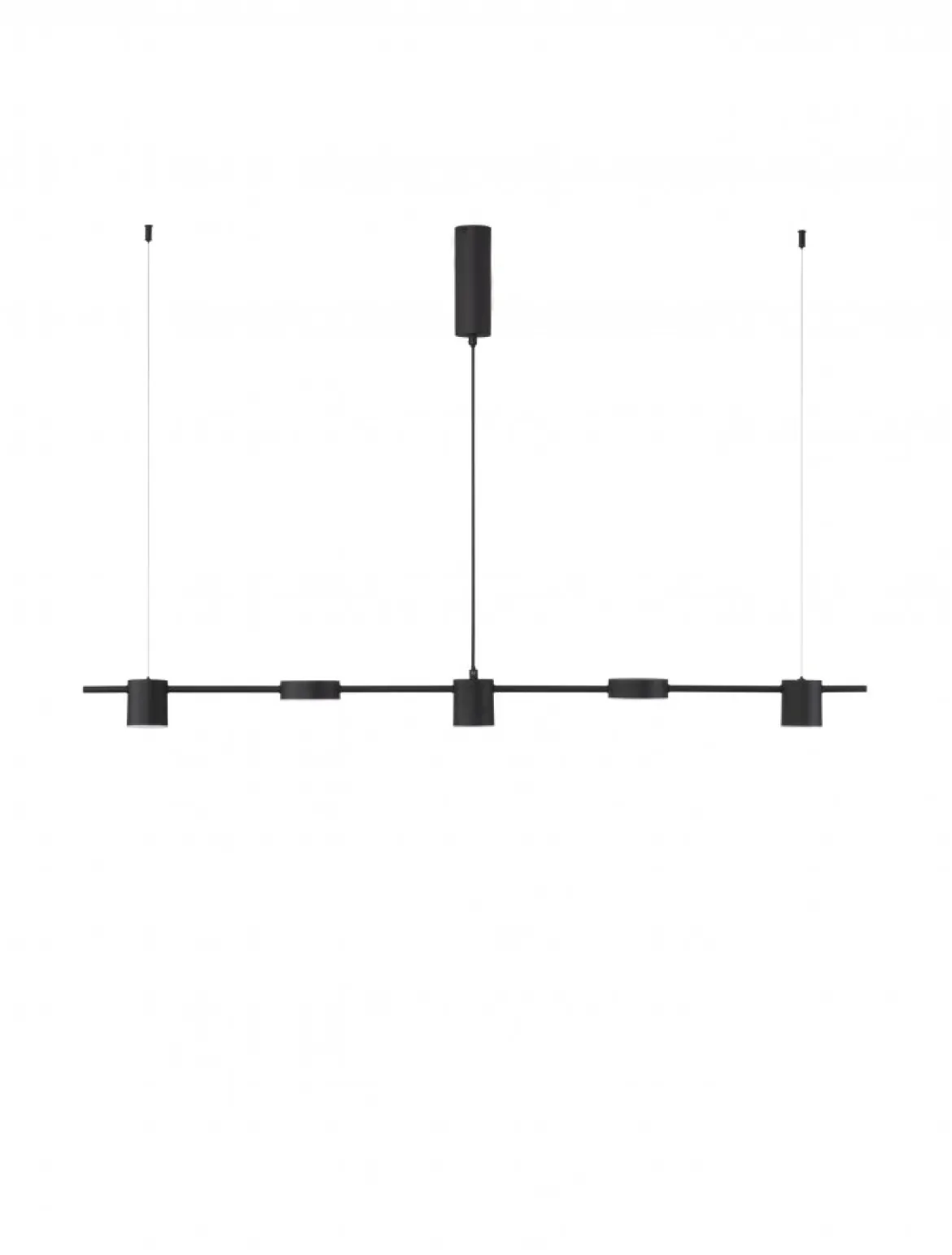 Nova Luce 9080123 NORDIK LED Pendelleuchte 5-flammig 3000K Schwarz