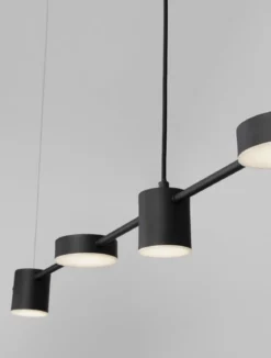 Nova Luce 9080123 NORDIK LED Pendelleuchte 5-flammig 3000K Schwarz
