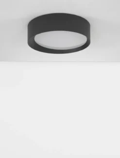 Nova Luce 9085221 OBY LED Deckenleuchte 45cm 3000K Schwarz