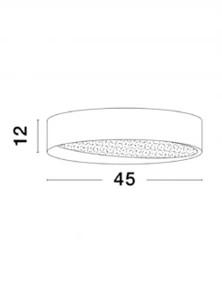 Nova Luce 9085222 OBY LED Deckenleuchte 45cm 3000K Weiss