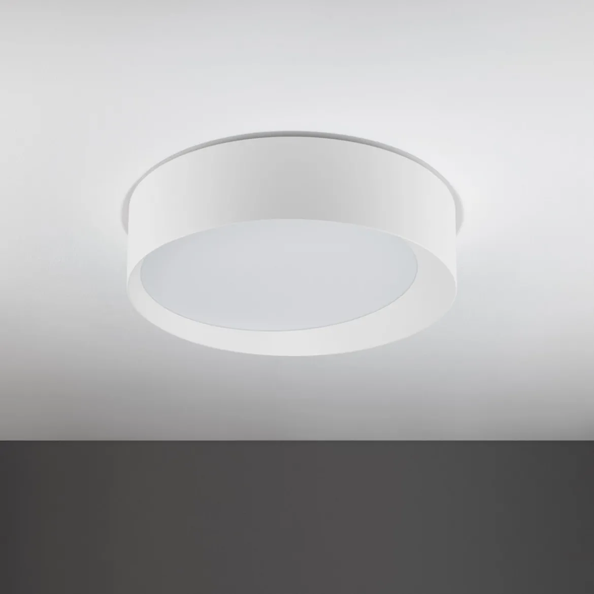 Nova Luce 9085222 OBY LED Deckenleuchte 45cm 3000K Weiss