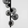 Nova Luce 9028859 ODILLIA Pendelleuchte 6-flammig Schwarz Rauchglas G9