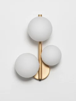 Nova Luce 9028862 ODILLIA Wandleuchte 3-flammig Gold Weiss G9