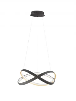 Nova Luce 9756717 ODREY LED Pendelleuchte 50cm 2700-3500-5000K Schwarz Gold
