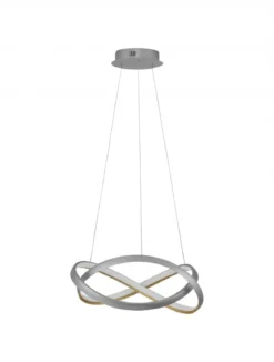 Nova Luce 9756718 ODREY LED Pendelleuchte 50cm 2700-3500-5000K Silber Gold