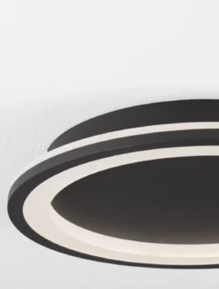 Nova Luce 9212918 OGGY LED Deckenleuchte 37cm 3000K Schwarz
