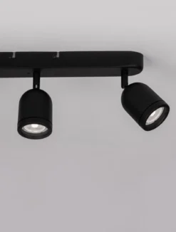 Nova Luce 9555817 ORSON Deckenleuchte 3-flammig Schwarz GU10