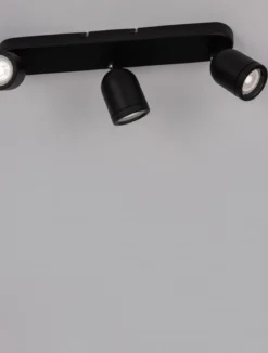 Nova Luce 9555817 ORSON Deckenleuchte 3-flammig Schwarz GU10