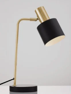Nova Luce 9050161 PAZ Tischleuchte Gold Schwarz E14