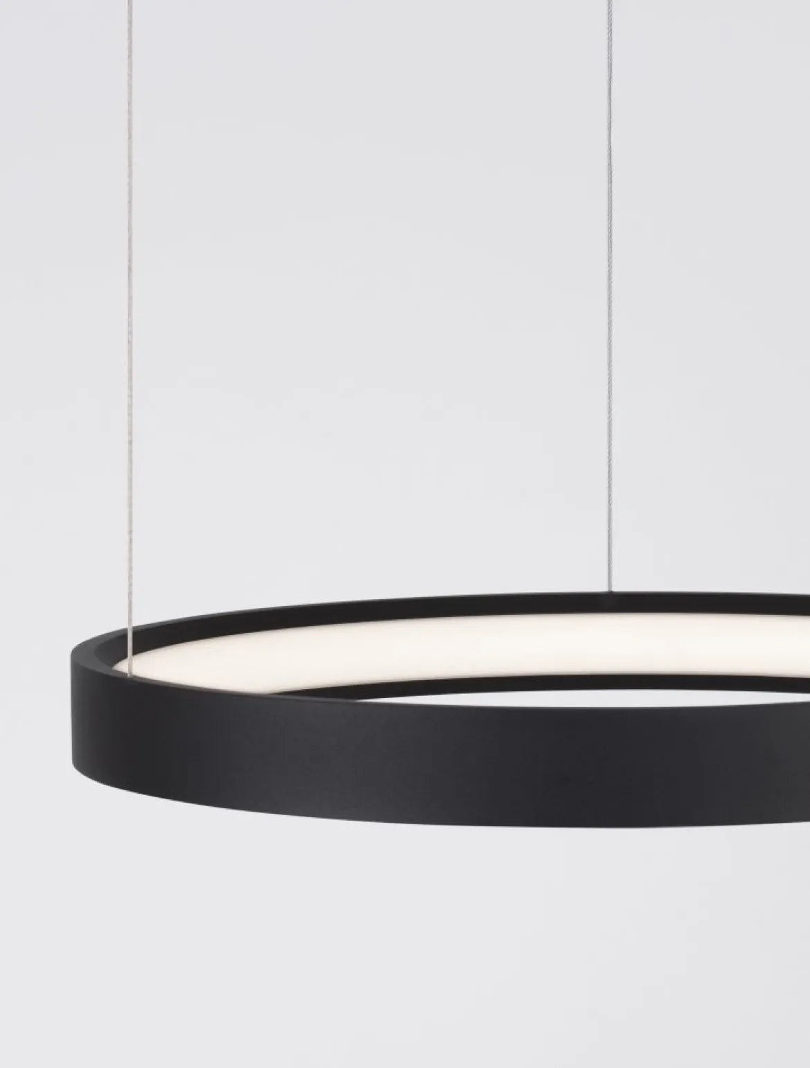 Nova Luce 9345612 PERRINE LED Pendelleuchte 40cm 3000K Schwarz dimmbar