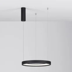 Nova Luce 9345612 PERRINE LED Pendelleuchte 40cm 3000K Schwarz dimmbar