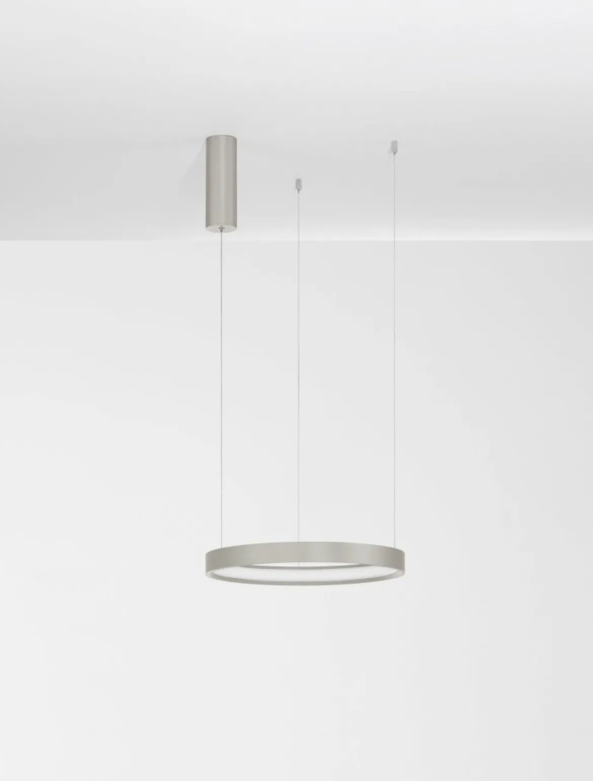 Nova Luce 9345614 PERRINE LED Pendelleuchte 40cm 3000K Silber dimmbar