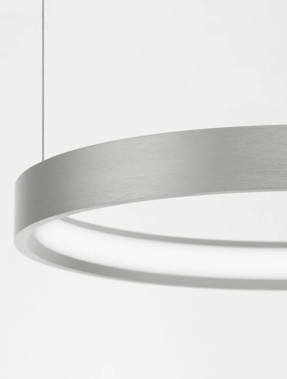 Nova Luce 9345614 PERRINE LED Pendelleuchte 40cm 3000K Silber dimmbar